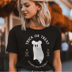 trick or treat down main street- halloween - disney inspired shirt