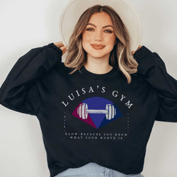 luisa's gym / encanto/ disney inspired pullover sweatshirt