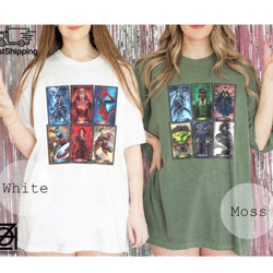 marvel characters tarot cards comfort colors shirt, avengers assemble superhero marvel tarot cards shirt, scarlet witch