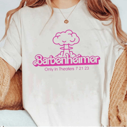 barbenheimer t-shirt, barbie oppenheimer tee, barbie movie inspired shirt, oppenheimer movie inspired 2023 shirt, funny