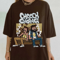 cheech and chong shirt, cheech and chong vintage bootleg sweatshirt, cheech and chong vintage retro graphic tee music un