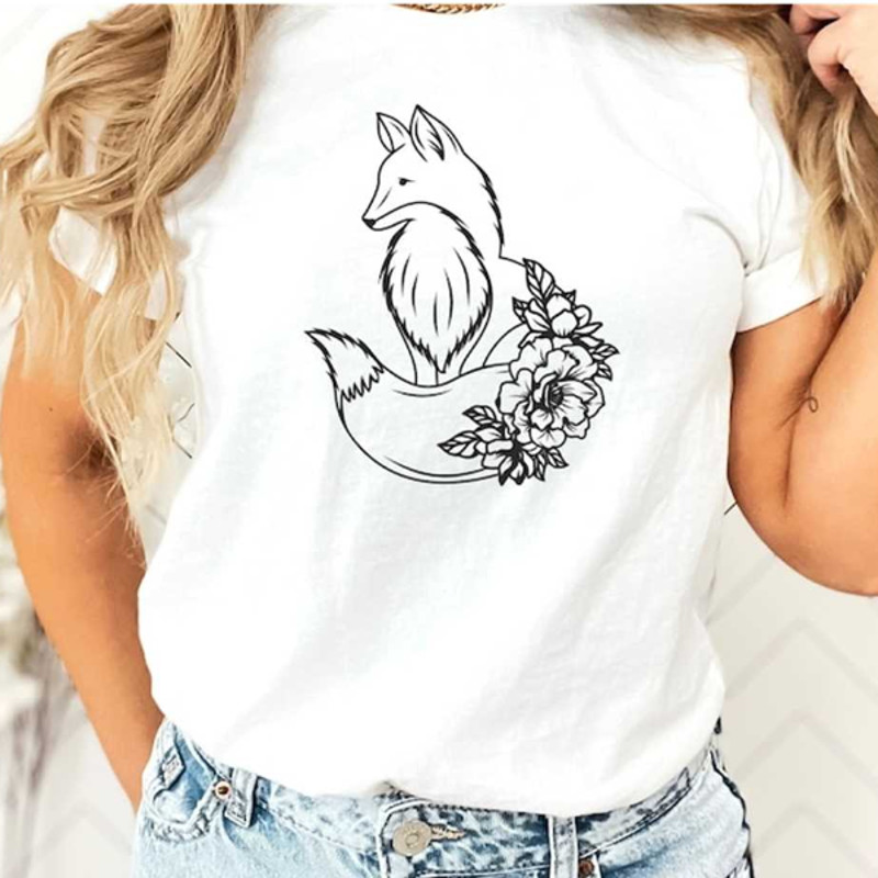 MR172023112632floralfoxshirtfoxtshirtforhergiftforfoxloverimage1jpg