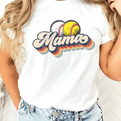baseball softball mom mama shirts, baseball shirts for mom, softball shirts for mom, sports mom t-shirt, family shirts,