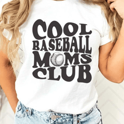 cool baseball moms club, game day baseball shirt, cute baseball shirt, baseball mom life t-shirt