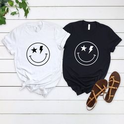 Smile Face T Shirt, Valentine's Day gift, Inspiration Shirt, Choose Joy, Positive message Trendy Tee, Anti-Bullying Insp
