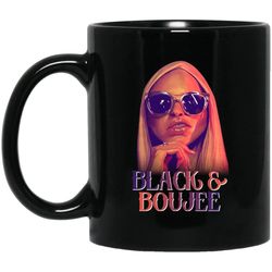 black and boujee coffee mug african american cup for pro afro girl guy