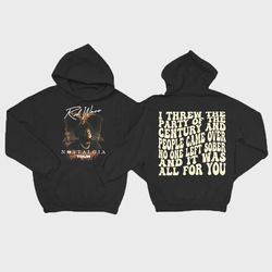 retro rod wave lyrics 2 side sweatshirt, rod wave nostalgia tour sweatshirt, rod tracklist sweatshirt, nostalgia 2023 me