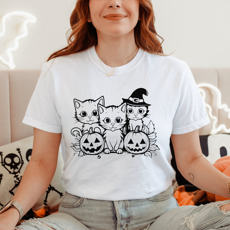 Black Cat Shirt Halloween Spooky Season T-shirt.jpg
