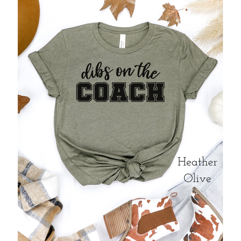 Coach's Wife Shirt, Dibs On The Coach Tshirt for Women, Funny Coach's Wife T Shirt, Baseball Coach Wife T-Shirt Cute Football Coach Wife Tee.jpg