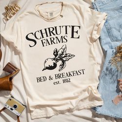 comfort colors schrute farms shirt, the office sweatshirt, the office shirt, schrute farms shirt, the office schrute far