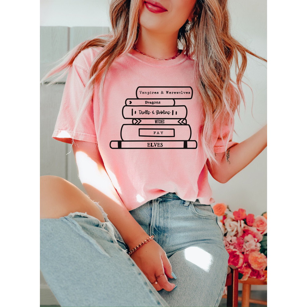 Comfort Colors, Fantasy Books, Banned Books Shirt, Bookish Shirt, Book Lover Graphic T-Shirt, Reading Shirt, Librarian Shirt.jpg