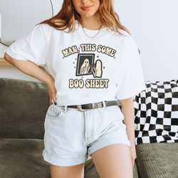 funny halloween ghost shirt comfort colors