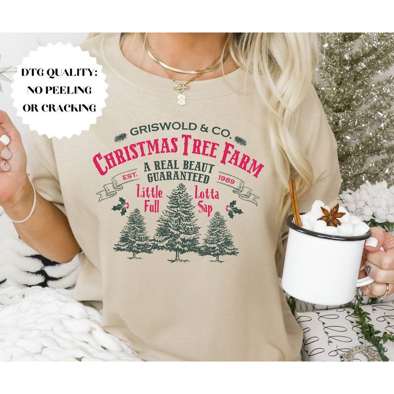 Griswold Christmas Tree Farm Sweatshirt, Holiday Spirit Crewneck Sweatshirt, Christmas Party Sweatshirt, Christmas Family Vacation Shirt.jpg