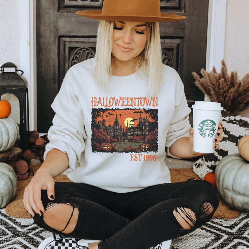Halloweentown Est 1998 Sweatshirt, Halloweentown University, Retro Halloweentown Sweatshirt, Fall Sweatshirt, Vintage Halloween Sweatshirt.jpg