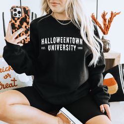 halloweentown university crewneck sweatshirt halloween town est 1998 1