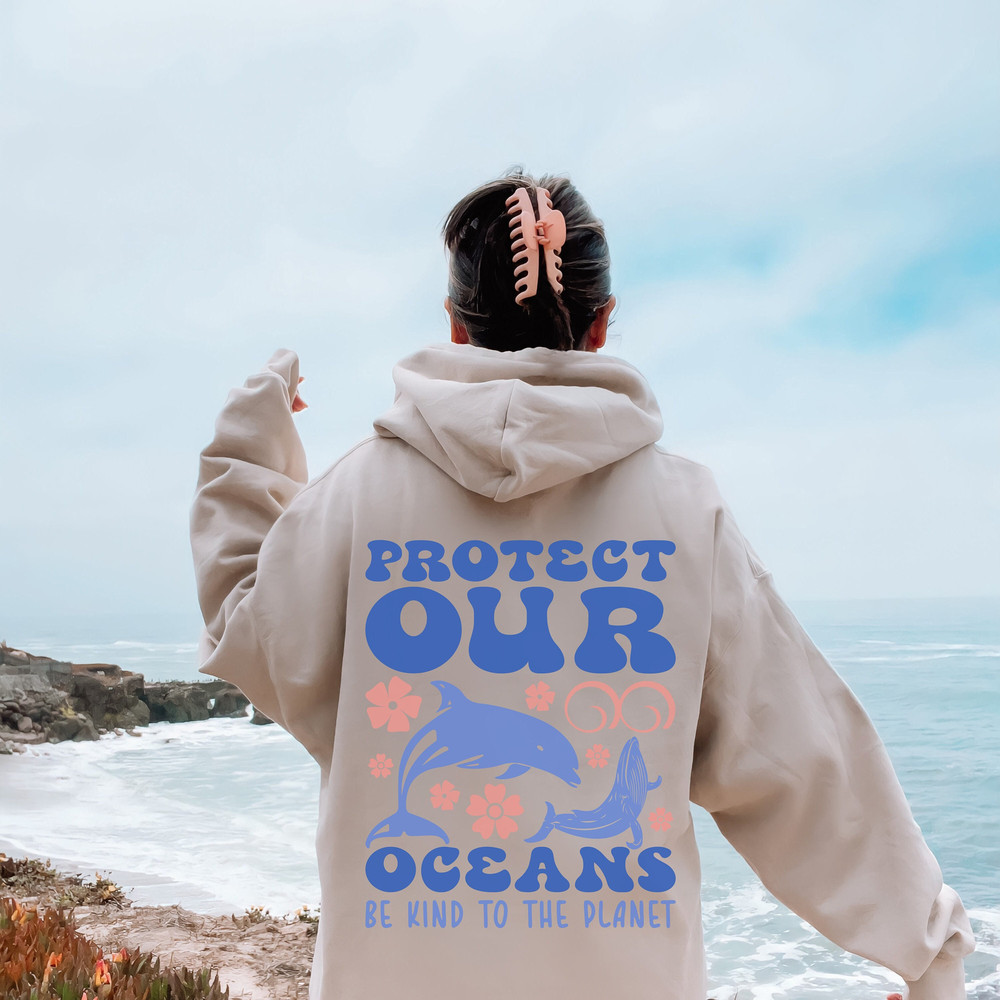Protect Our Oceans Hoodie With Words on Back, Respect The Locals, Surfing, Hoodie Save The Shark, Oversize Vsco, Pinterest, Aesthetic Hoodie.jpg