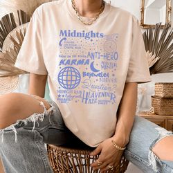 midnights album taylor swift t-shirt | taylor swiftie merch | eras tour taylor swiftie tshirt | midnights taylors versio