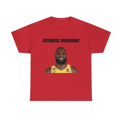 My Glorious King LeBron James Cuteness Overload TikTok Unisex Heavy Cotton T-Shirt - Perfect for Basketball Fans and Com