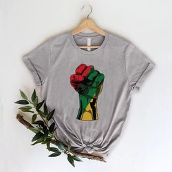 Black Power Fist Shirt, Juneteenth 1865 Tee, Black Culture Independence Day Gift, Afro Freeish Tshirt, Black Empowerment