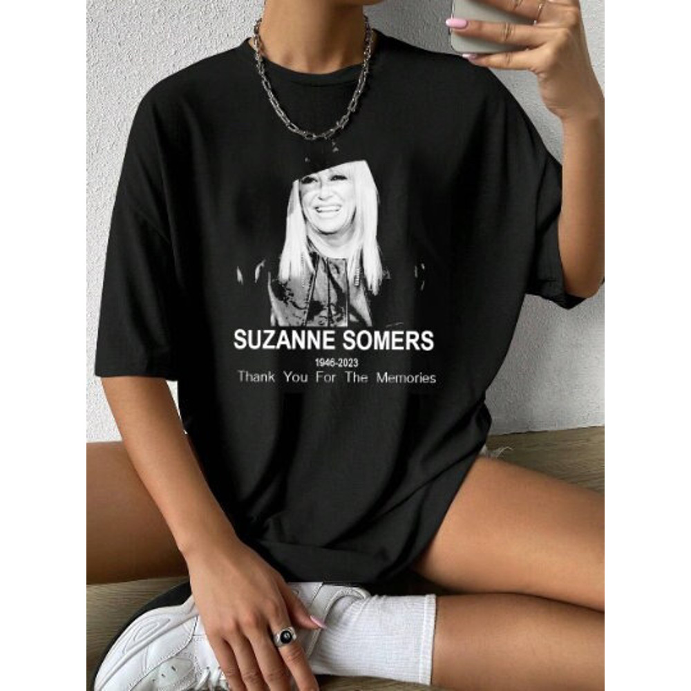 Rip Suzanne Somers 1946-2023 Thank You For The Memories Shirt, Suzanne Somers T-Shirt, Shirt For Women, Gift For Fan, Chrissy Snow Suzanne.jpg