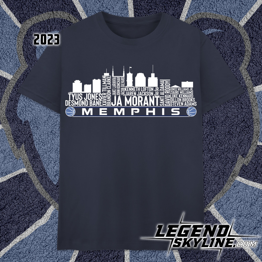Memphis Basketball Team 23 Player Roster, Memphis City Skyline shirt.jpg