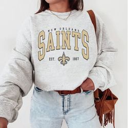 vintage new orleans football sweatshirt, style new orleans football crewneck, football sweatshirt, new orleans sweatshir