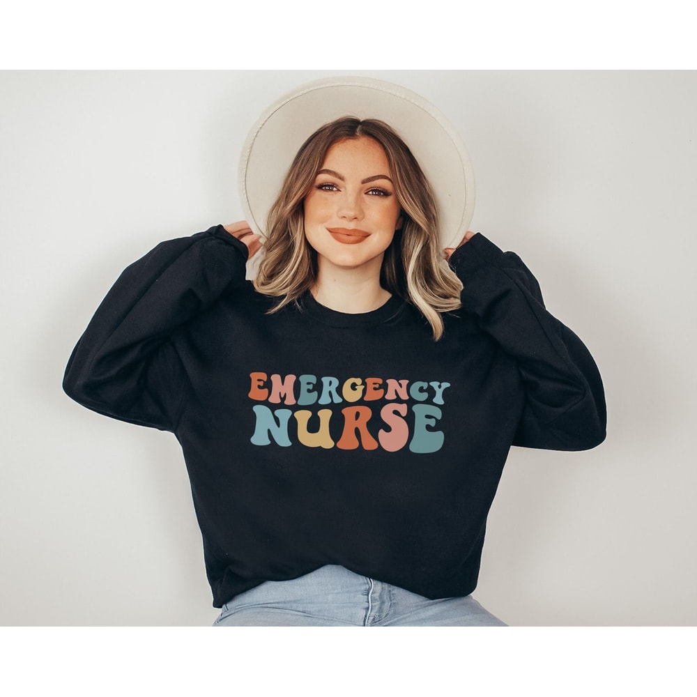 Emergency Nurse Sweatshirt ER Nurse Sweater Emergency Nurse Gift for ER Nurse Gift for Emergency Nurse Shirt RN Shirt Future Nurse Gift 1.jpg