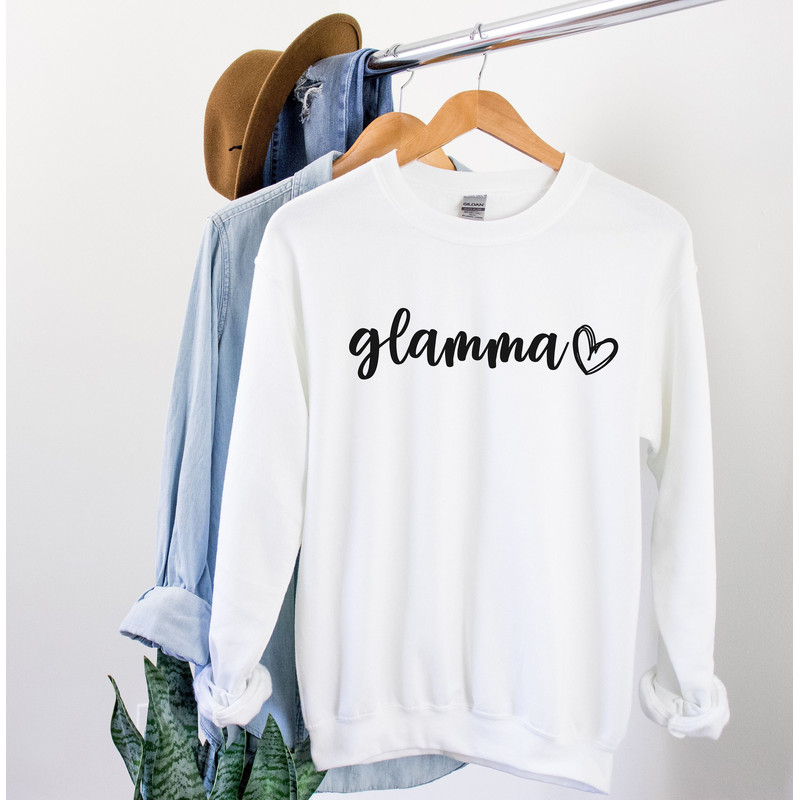 Glamma Sweatshirt Glamma Gift Glamma Sweater Gift for Grandma Future Glamma Shirt New Glamma Gifts Pregnancy Announcement Grandma Sweater.jpg