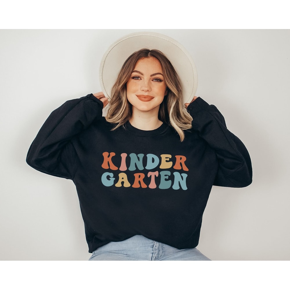Kindergarten Teacher Sweatshirt Kindergarten Sweater Kinder Teacher Gift Teacher Shirt Kinder Teacher Tee Teacher Appreciation Gift.jpg