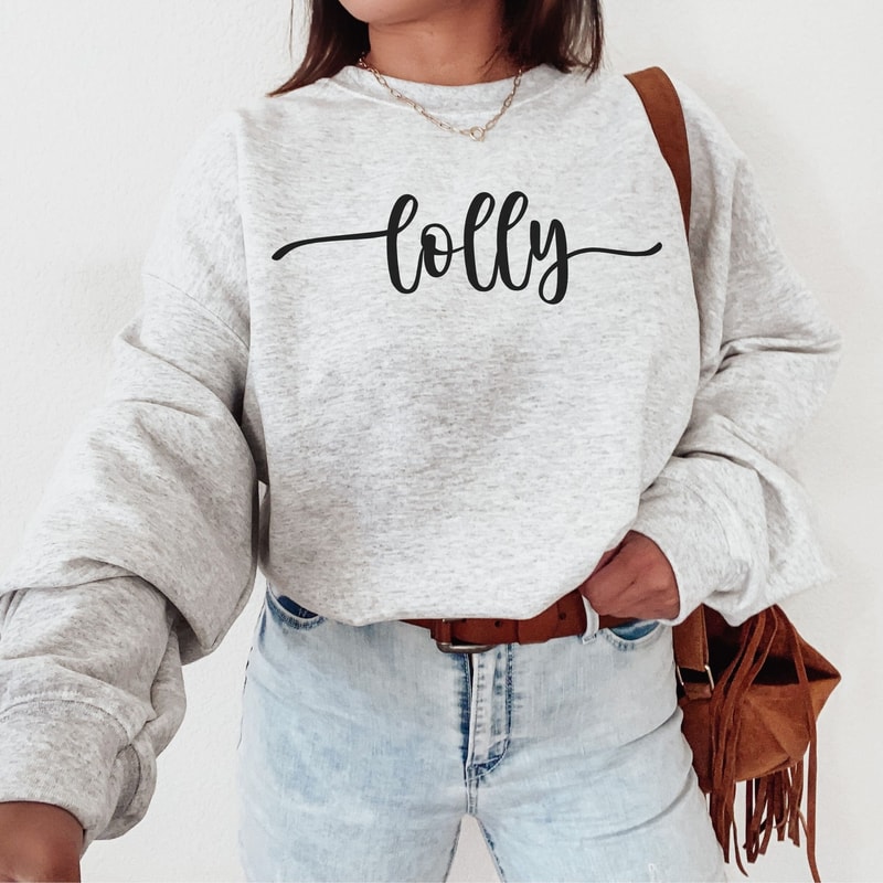 Lolly Sweatshirt Lolly Shirt for Grandma Cute Lolly Sweater Mother's Day Gift for Grandma Sweatshirt Grandma Gift Lolly Tee Lolly Grandma.jpg