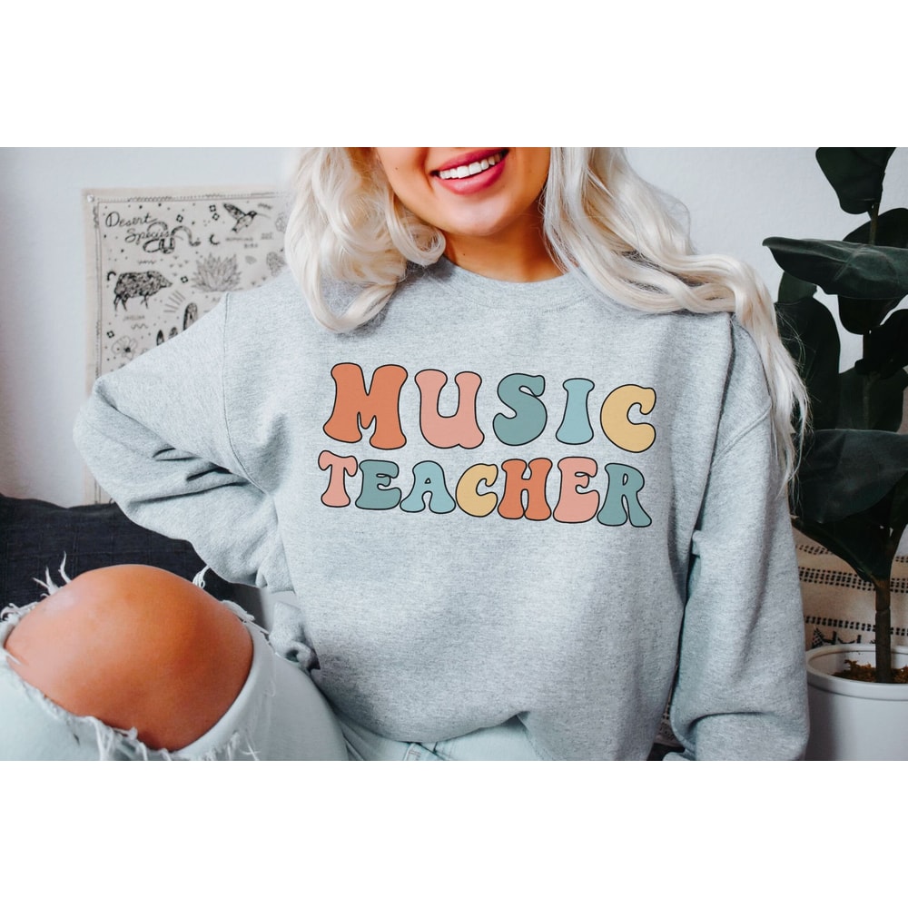 Music Teacher Sweatshirt Music Teacher Gift for Music Teacher Sweater Choir Director Band Director Music Professor Teacher Gifts 3.jpg