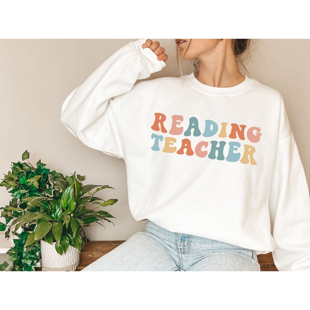 Reading Teacher Sweatshirt Reading Teacher Gift English Teacher Language Arts Reading Squad Literacy Teacher Literacy Coach Teacher Sweater 2.jpg