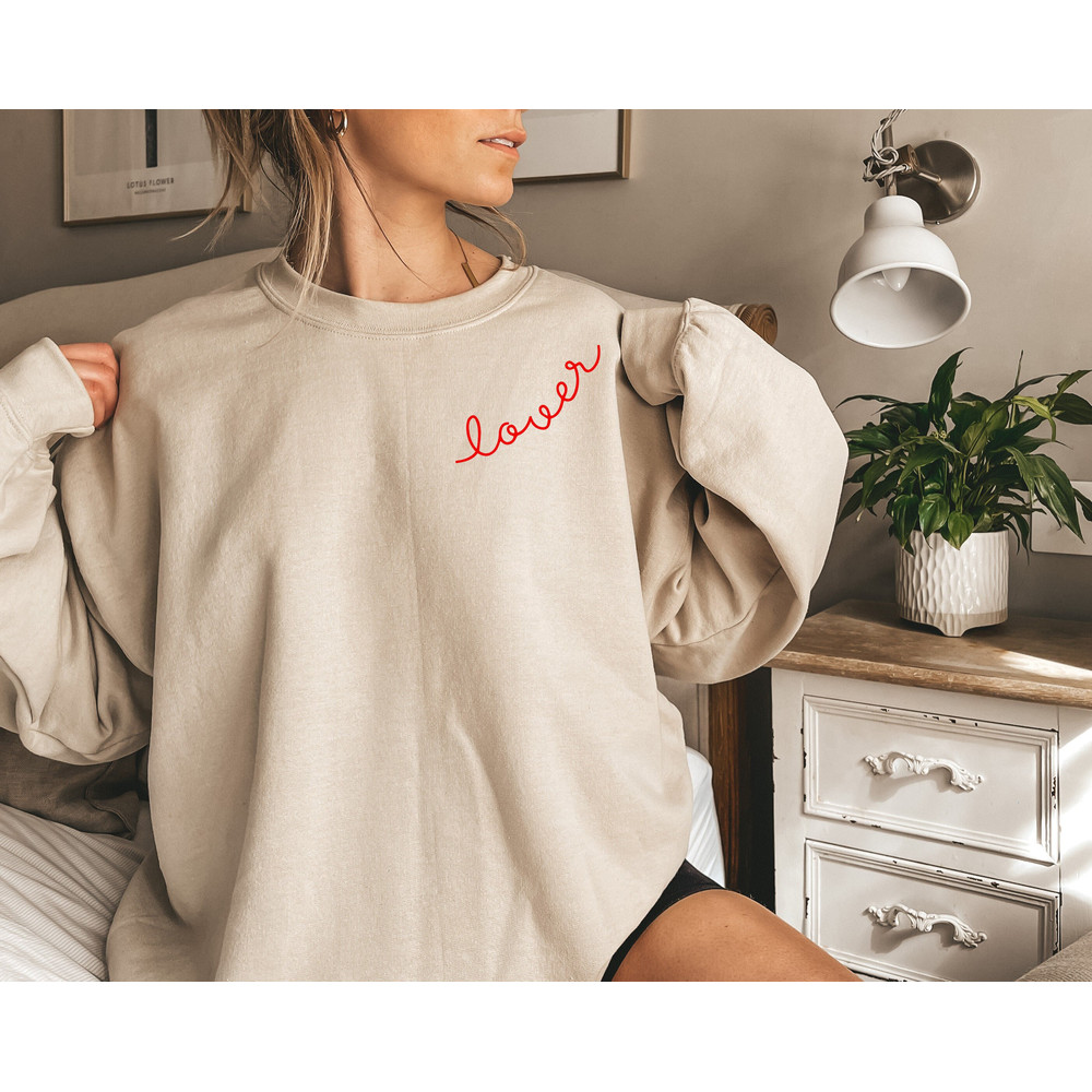Lover Valentine Sweatshirt for Her, Girlfriend Gifts for Valentines Day, Valentines Day Gift, Love Valentine Shirts, Galentines Gift for Her.jpg