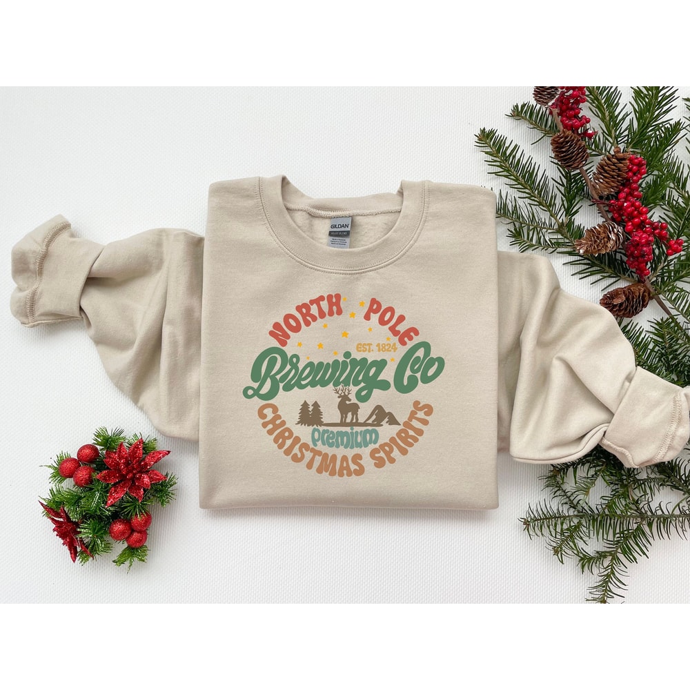 North Pole Brewing Co Shirt, Christmas Spirits Shirt, Brewing Co Sweatshirt, North Pole sweater, Family Christmas Gift Ideas, Christmas Gift.jpg