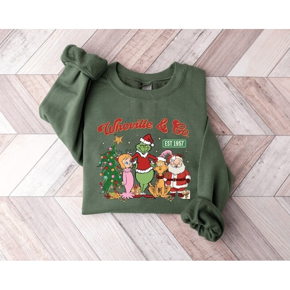 Christmas Sweatshirt, Grinch Christmas Sweatshirt, Grinch Sweatshirt, Christmas Gift, Gift for All, Unisex Tshirt Crewneck Hoodie.jpg