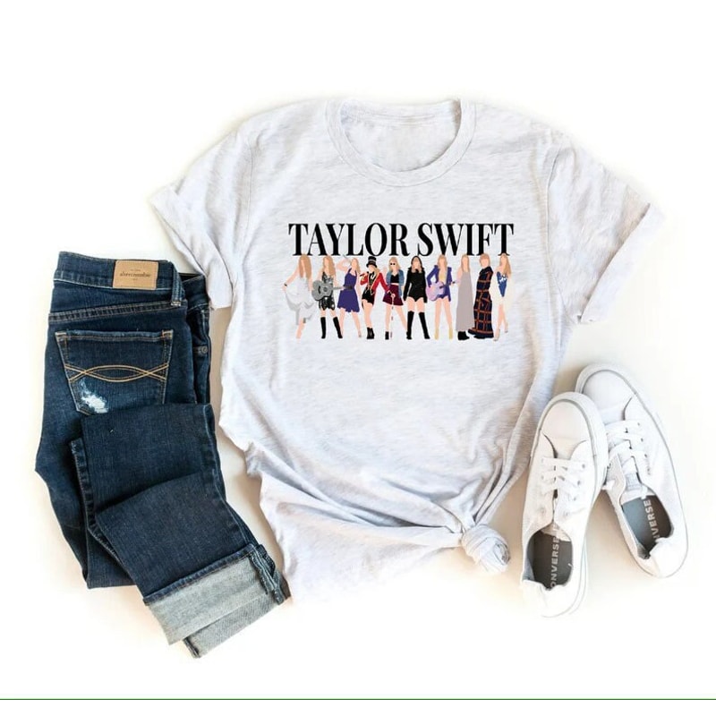 Taylor Eras Tour Retro T-Shirt, Taylor Swiftie Eras Tee, Swift Girls Graphic, Album Tee, Taylor Gift Shirt, Unisex T-shirt Crewneck Hoodie.jpg