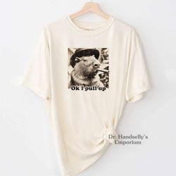 capybara comfort colors shirt funny t-shirt tshirt tee t tees meme unisex men women ladies adult sayings animal lover ok