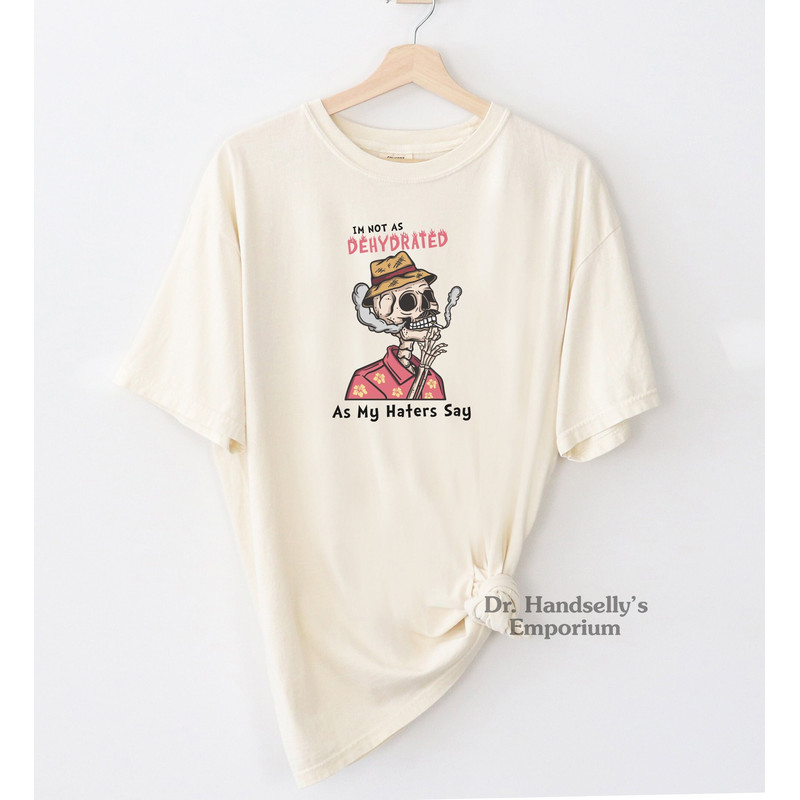 Funny Skeleton Shirt Comfort Colors Funny T-shirt Tshirt Tee T Tees Meme Unisex Men Women Ladies Ironic Parody Sarcastic My Haters.jpg