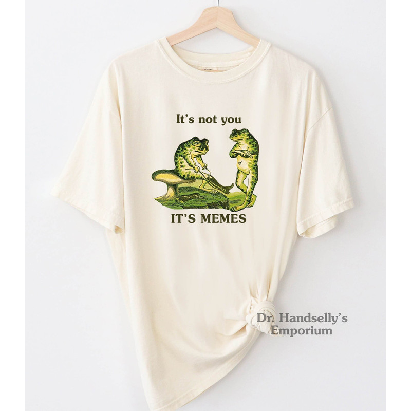 It's Not You It's Memes Shirt. Comfort Colors Funny T-shirt Tshirt Tee T Tees Meme Unisex Men Women Ladies Froggy Frog Nature.jpg