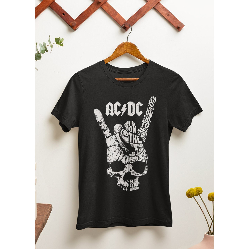ACDC T-Shirt - Rock Music Shirt - Thunderstruck - Highway To Hell - Back In Black - Unisex Cotton Tee - Sizes S to 5XL.jpg