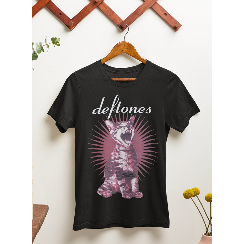 Deftones T-Shirt - Around The Fur T-shirt - Adrenaline Tee - White Pony Tee - Deftones Cat Merch - Unisex Cotton Tee - Sizes S to 5XL.jpg