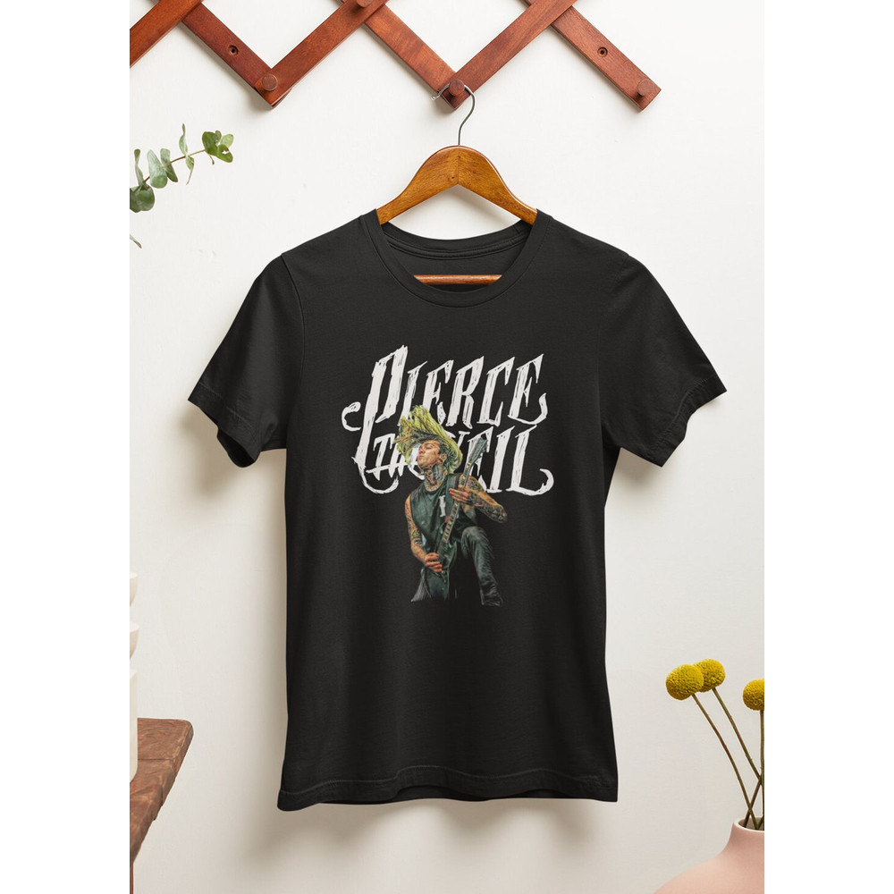 Pierce The Veil T-Shirt - Tony Perry - Metal Music Shirt - PTV Guitar Shirt - King For A Day - Hell Above - Unisex Cotton Tee-Sizes S to 5XL.jpg