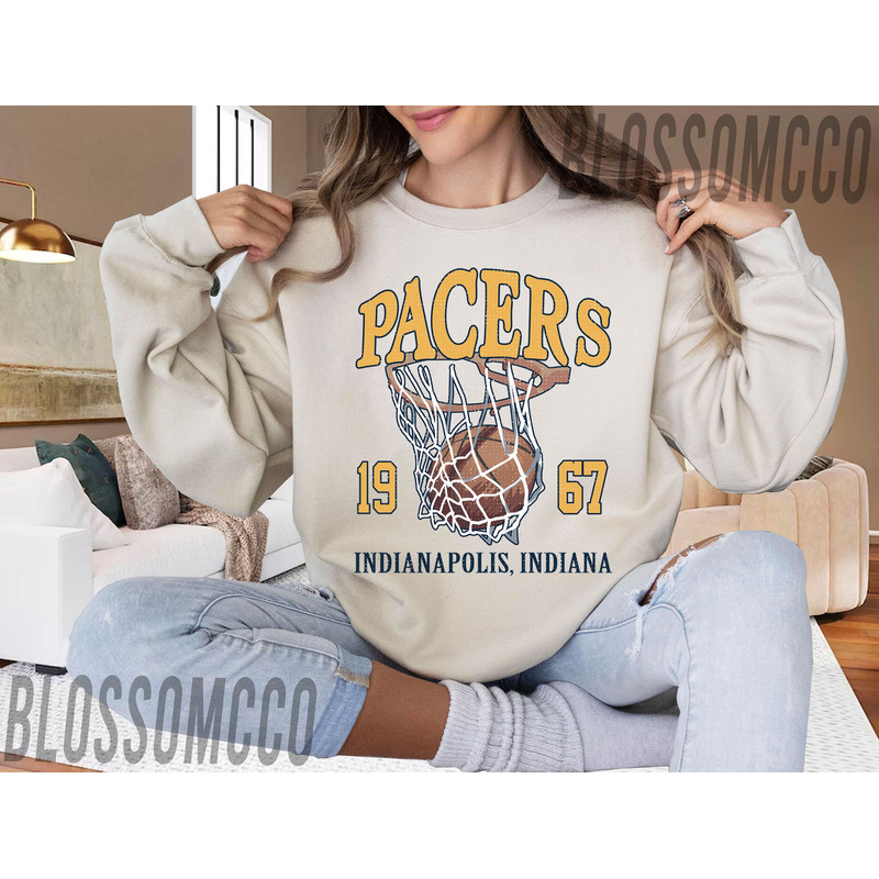 Indiana Basketball Shirt, Pacer Est 1967 Basketball Sweatshirt, Retro Indiana Pacer Basketball Fan Gift, Basketball Lover Hoodie.jpg