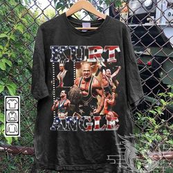 kurt angle vintage 90s bootleg style t-shirt, retro kurt angle shirt, gift for women and men unisex tee
