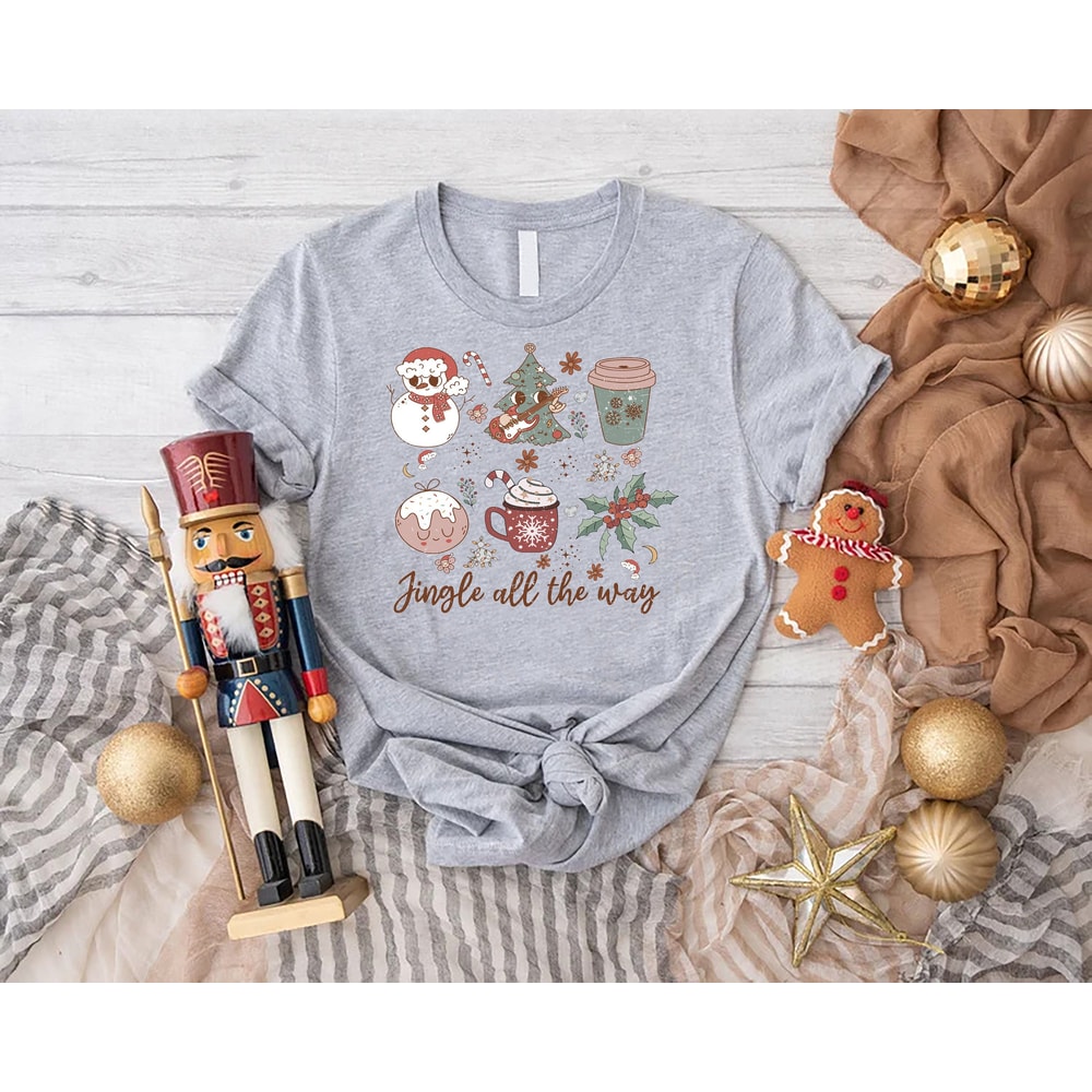 Christmas Gift, Jingle All The Way Shirt, Christmas Vibes T-Shirt, Winter Vibes T-Shirt, Women's Xmas Tee, Christmas Coffee Shirt, Xmas Gift.jpg