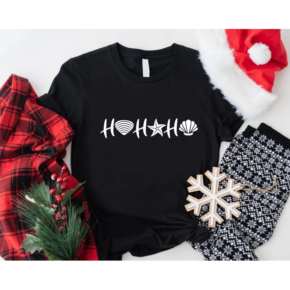 Christmas On Beach Shirt, Summer Santa Claus T-Shirt, Gift Christmas In July, Womens Holiday Vacation Tees, Christmas at the Beach Gift.jpg