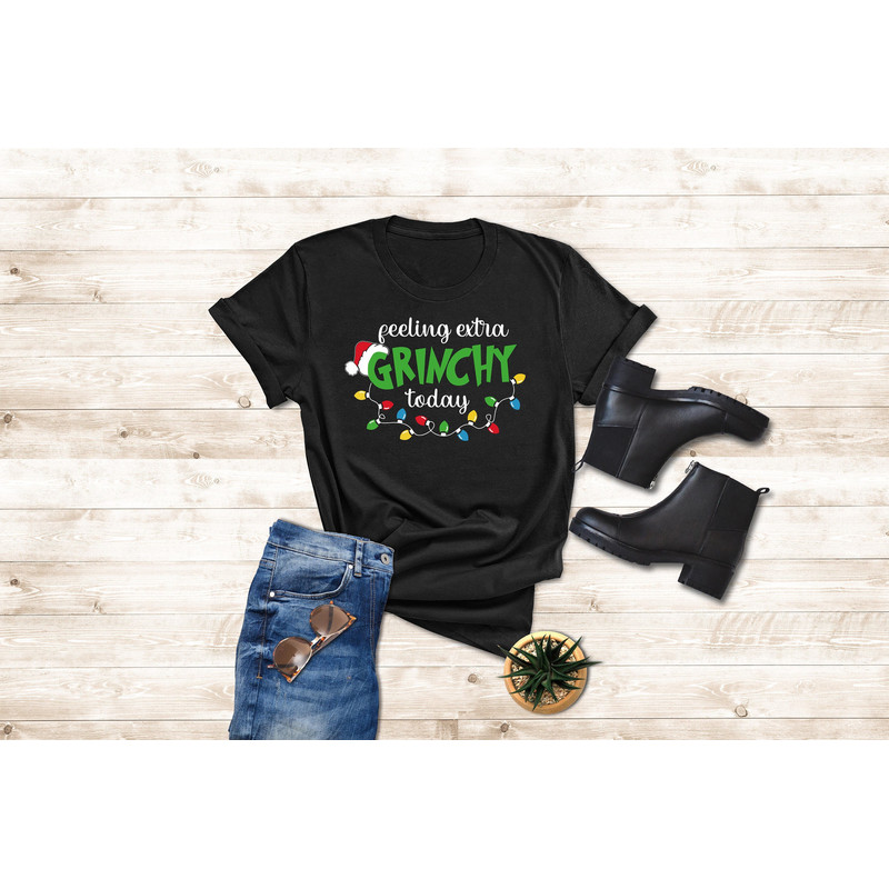 Feeling Extra Grinchy Today Christmas Shirt, Grinch Xmas Tshirt, Funny Christmas Tees, Merry Christmas Gift, Grinchmas Shirt,Family Xmas Tee.jpg