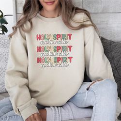 holy spirit activate sweatshirt, christian gifts, holiday sweatshirt, christian sweatshirt, family matching xmas sweatsh