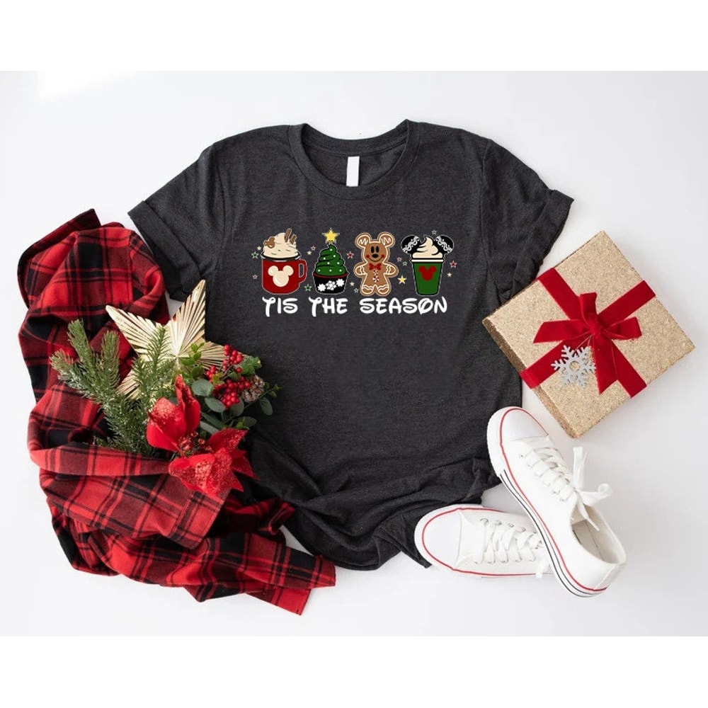 Tis The Season Christmas Shirt, Disney Christmas Coffee Tshirt, Cookies Christmas Gift Tee, Christmas Tree Tees, Xmas Coffee Shirt,Xmas Gift.jpg