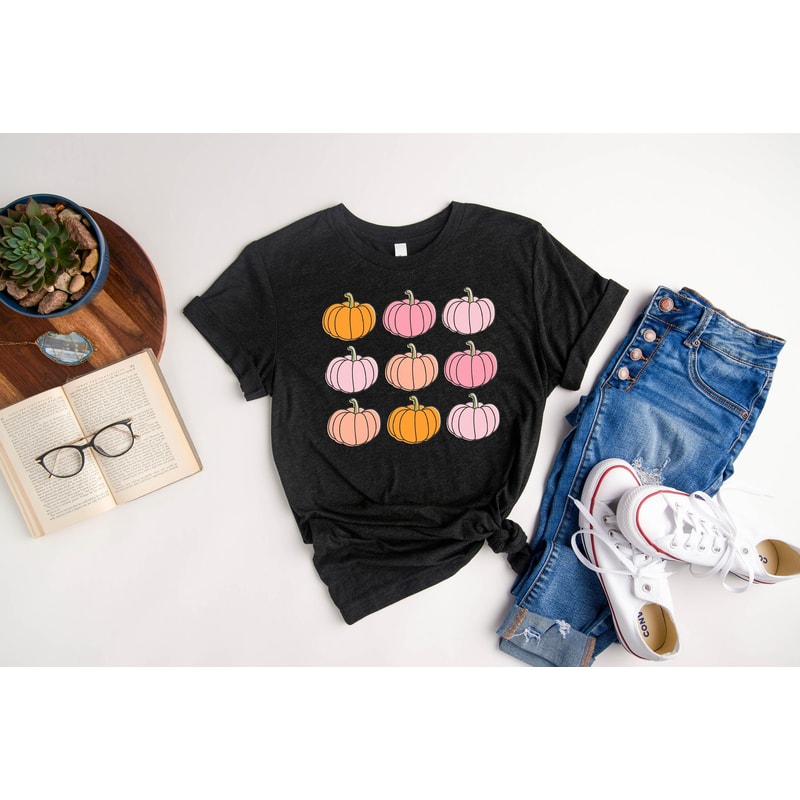 Pink Pumpkin Patch Shirt, Halloween Shirt, Mommy and Me Outfit, Matching Fall Shirts Toddler Halloween Costume Girl, Womens Halloween Shirt.jpg